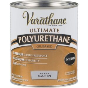 Varathane Polyurethane Oil Based Clear Satin 1 qt