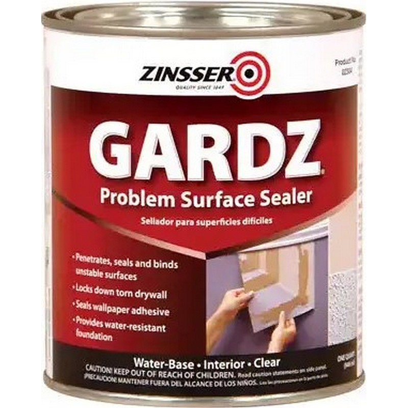 Zinsser Gardz Problem Surface Sealer Clear Matte 1 qt