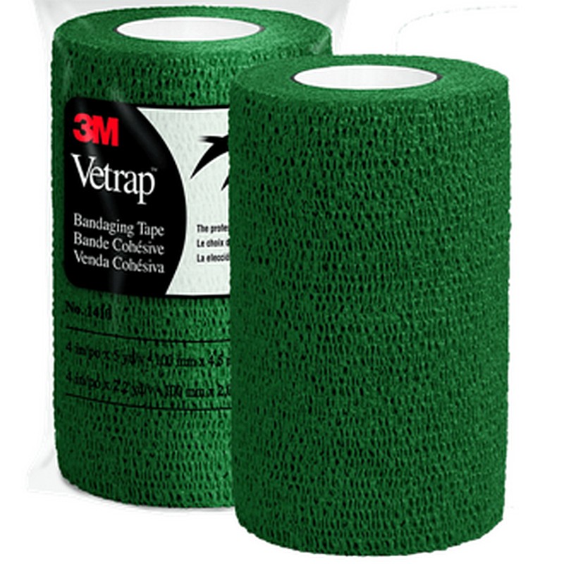 3M Vetrap Bandaging Tape Hunter Green 4”x5 yd