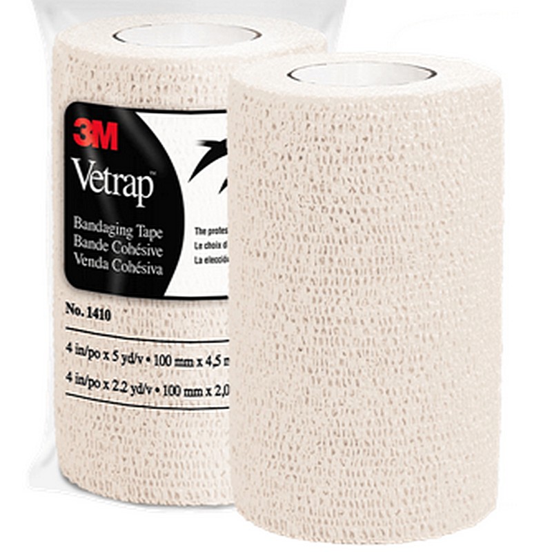 3M Vetrap Bandaging Tape White 4”x5 yd