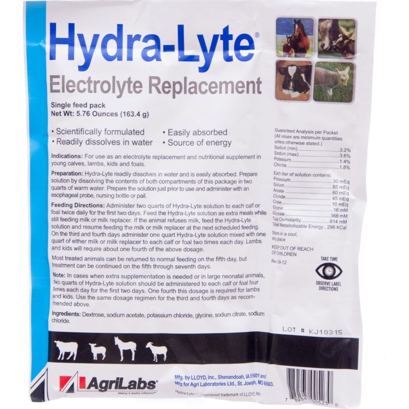 AgriLabs Hydra-Lyte Electrolyte Replacement 5.76 oz