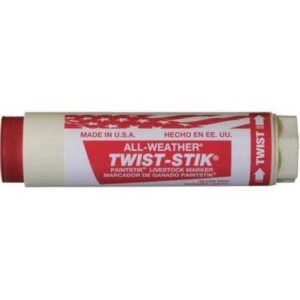 All Weather Twist Stik Red for Livestock Marking