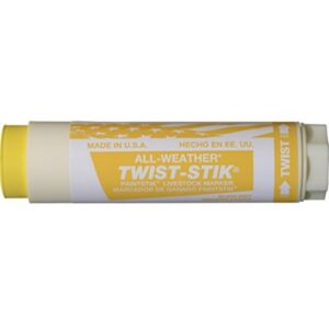 All Weather Twist Stik Yellow for Livestock Marking