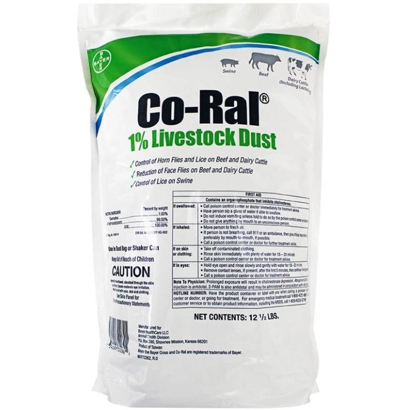 Bayer Co-Ral 1% Livestock Dust 12.5 lb