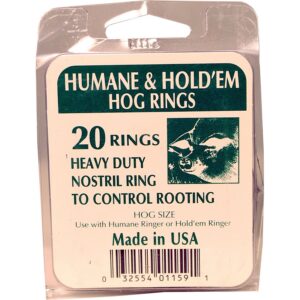 Decker Hold’em Humane Hog Rings 20 ct