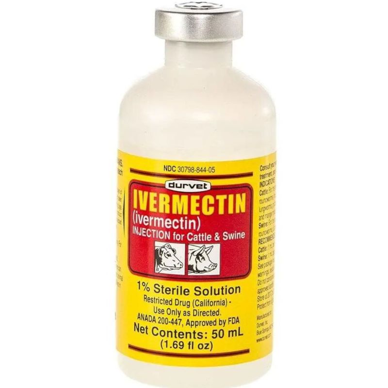 Durvet Ivermectin 1% Cattle & Swine Injection 50 ml