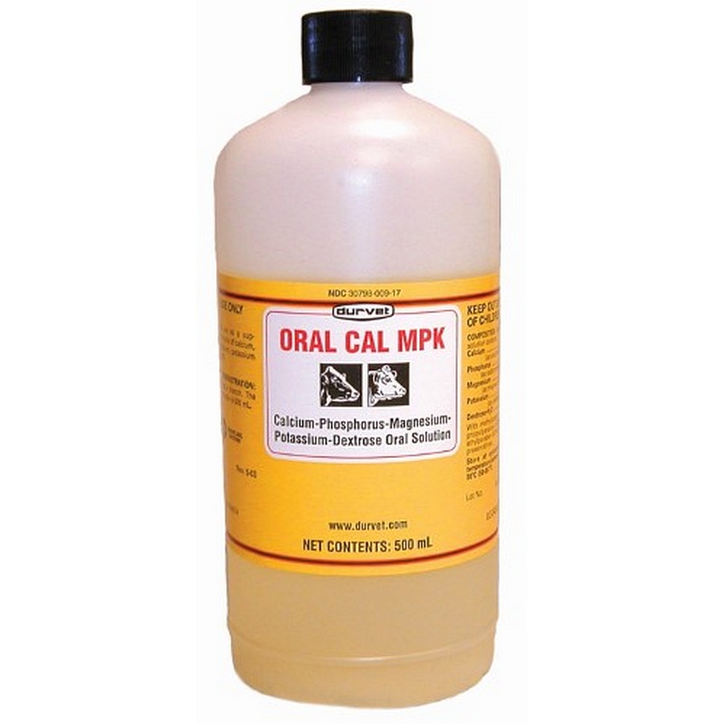 Durvet Oral Cal MPK Cattle Supplement 500 ml