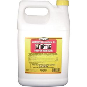 Durvet Synergized Permethrin 1% Pour-On Insecticide 1 gal