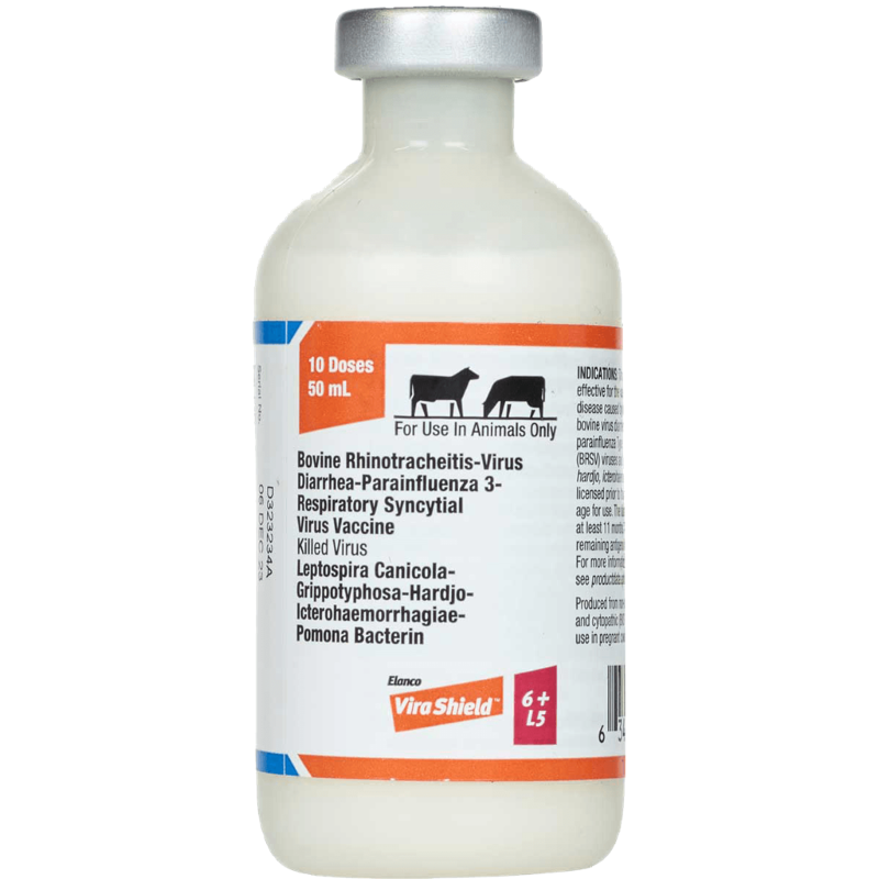 Elanco Vira Shield 6+ L5 Cattle Vaccine 10 Dose 50 ml