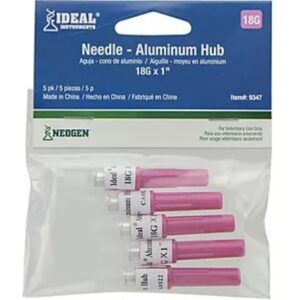 Ideal Disposable Needle Aluminum Hub 18ga 1 5 ct