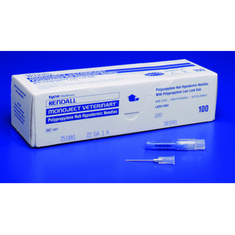 Ideal Disposable Poly Hub Needles 20ga 1" 10 ct