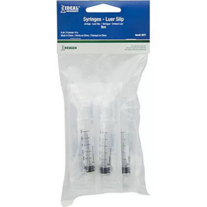 Ideal Disposable Soft Slip Luer Syringes 6cc 6 ct