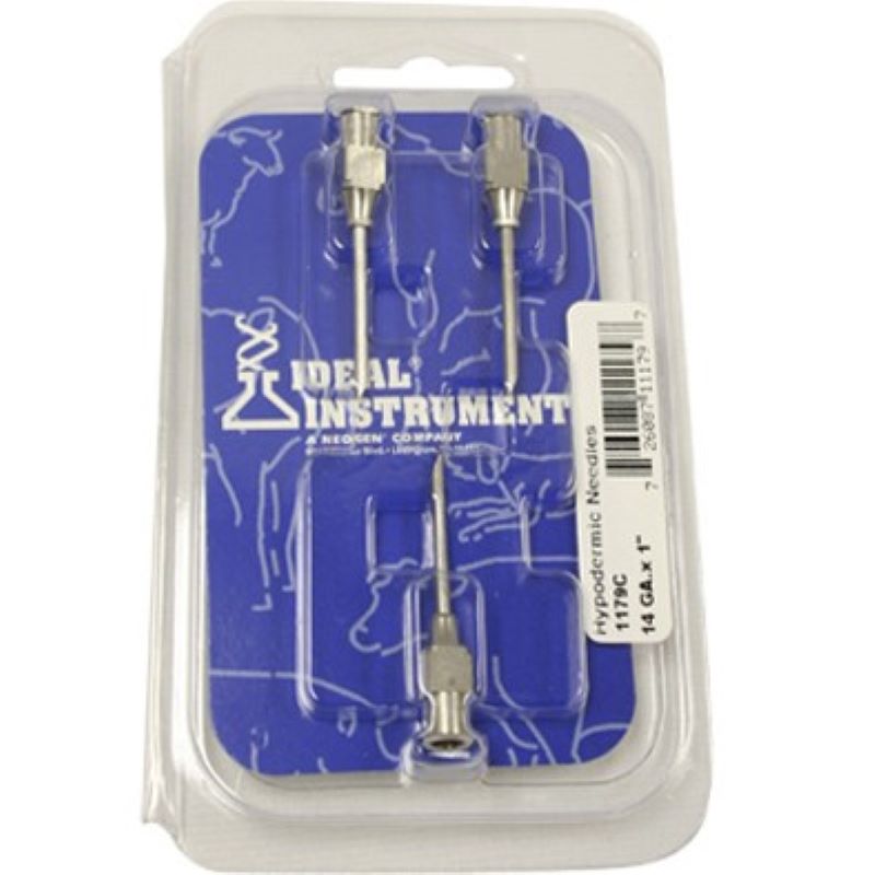 Ideal Stainless Steel Needles 14ga 1" 3 ct