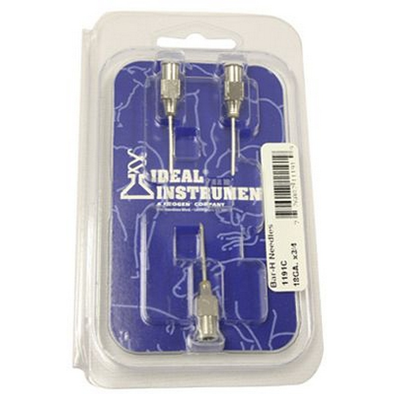 Ideal Stainless Steel Needles 18ga 0.75" 3 ct