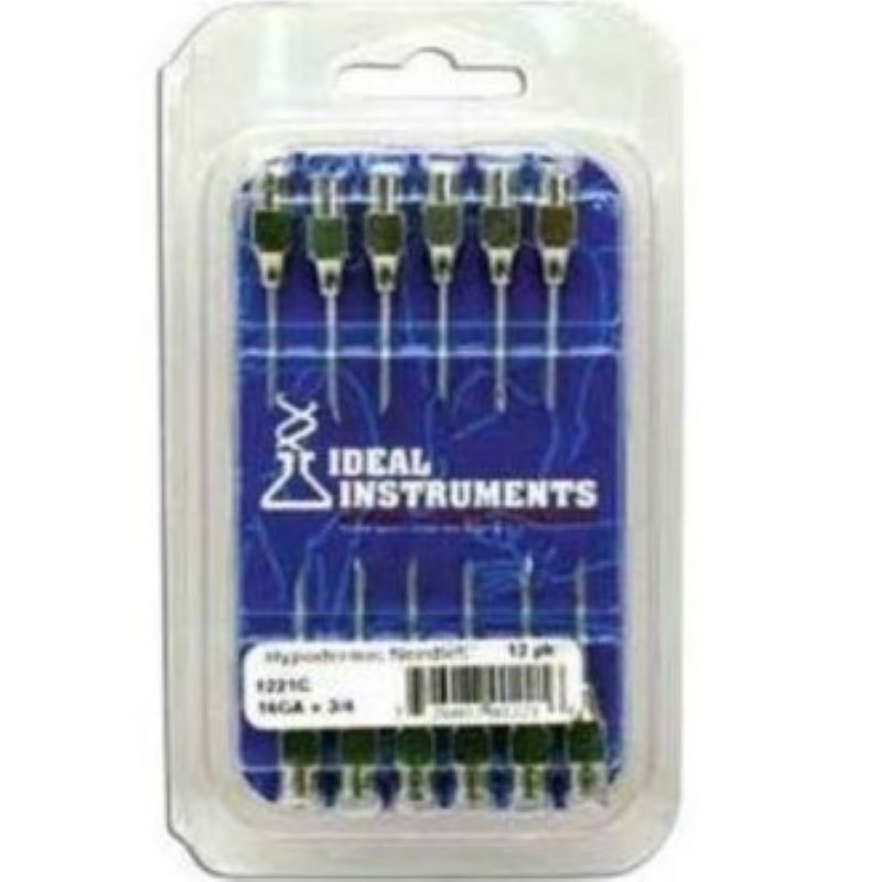 Ideal Stainless Steel Needles 18ga 1" 12 ct