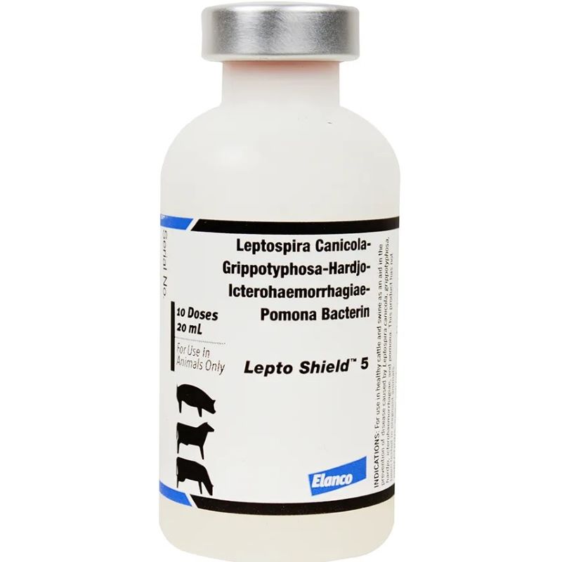 Lepto Shield 5 Cattle & Swine Vaccine 10 Dose 20 ml