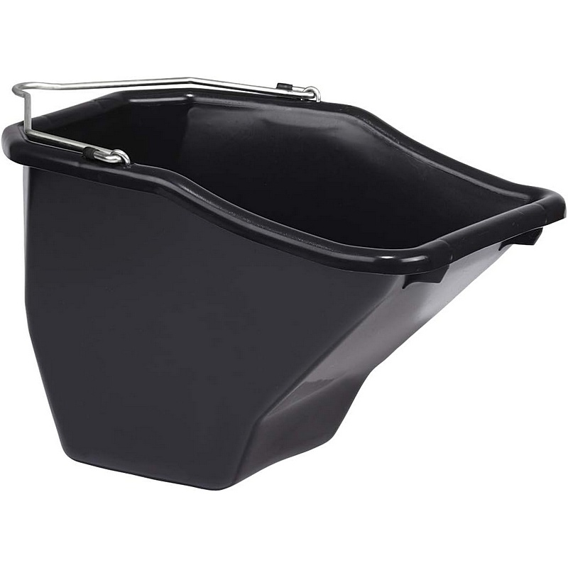 Little Giant Flat Back Black Plastic Feed Bucket 10 qt