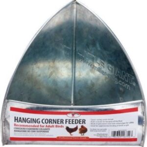 Little Giant Galvanized Hanging Corner Poultry Feeder