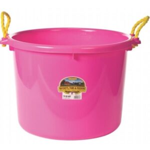 Little Giant Hot Pink Plastic Muck Bucket 70 qt