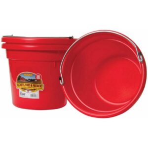 Little Giant Red Plastic Utility Bucket 8 qt