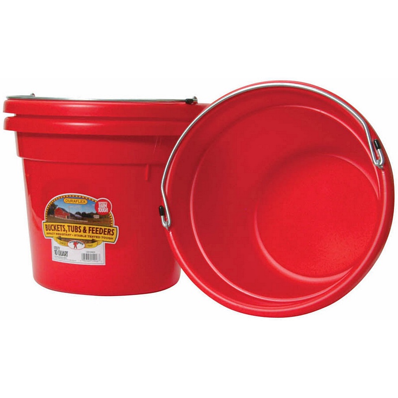 Little Giant Red Plastic Utility Bucket 8 qt