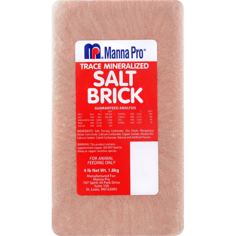 Manna Pro Trace Mineralized Salt Brick 4 lb