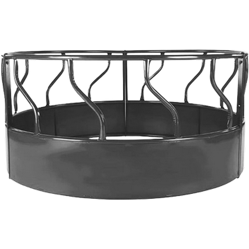 Metro Heavy-Duty Gray Skirted Bale Feeder 8'