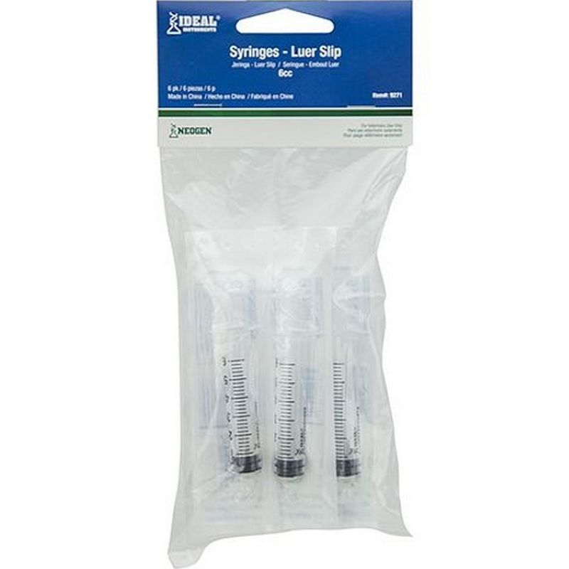 Neogen Disposable Luer Slip Syringes 12cc 4 ct
