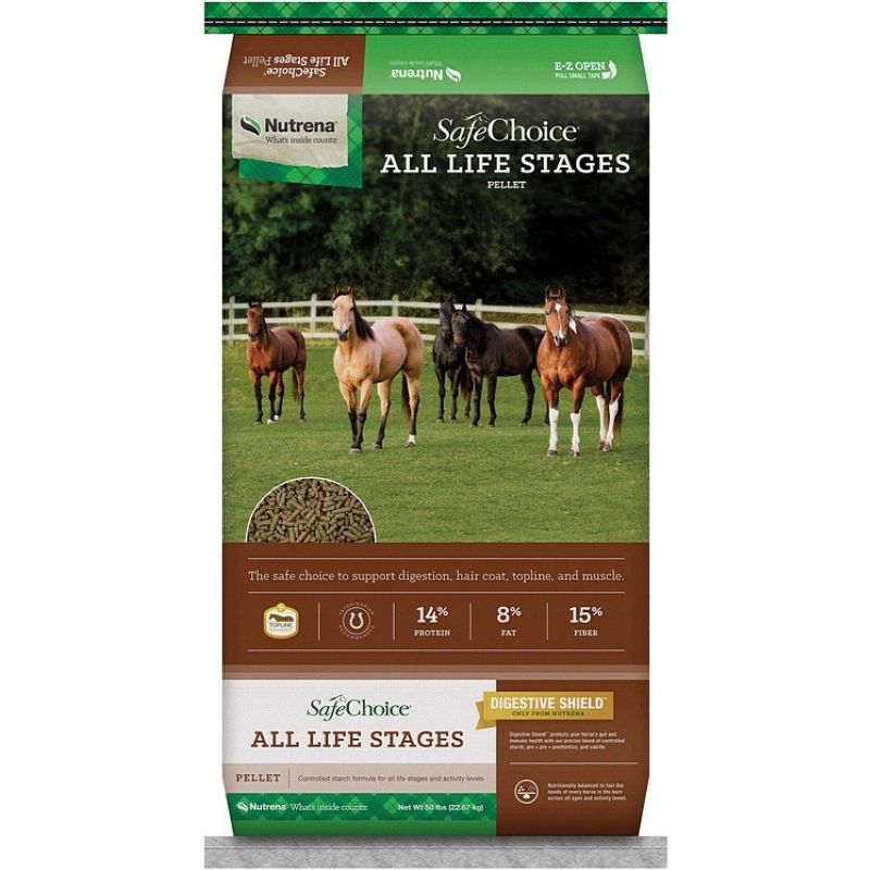 Nutrena SafeChoice Original Horse Feed 14% 50 lb