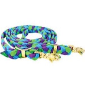 Nylon Flat Braided Barrel Horse Rein