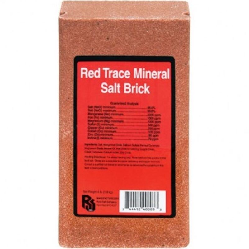 Roto Salt Red Trace Mineral Salt Brick 4 lb