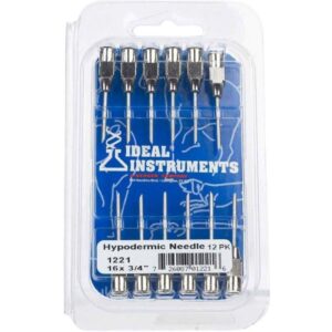 Stainless Steel Needles 16ga 3/4" 12 ct
