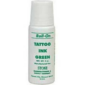 Stone Manufacturing Green Roll-On Tattoo Ink 2 oz
