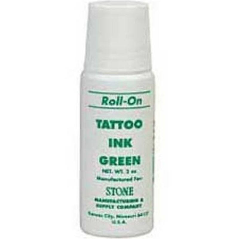 Stone Manufacturing Green Roll-On Tattoo Ink 2 oz