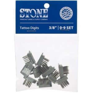 Stone Manufacturing Tattoo Digits Set 0-9 3/8"