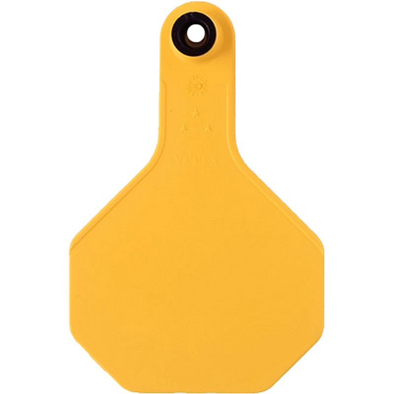 Y-Tex 3 Star Yellow Blank Ear Tags 25 ct