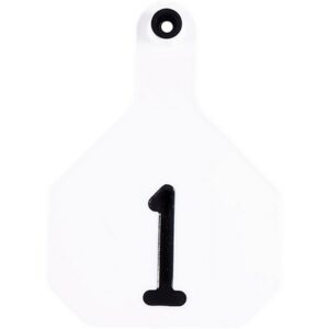 Y-Tex 4 Star White Ear Tags 1-25