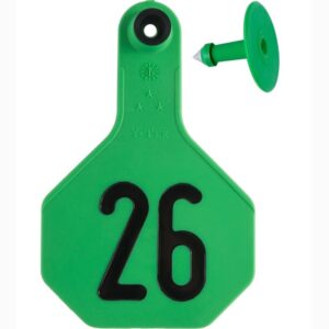 Z-Tag Calf Ear Tags Green 26-50