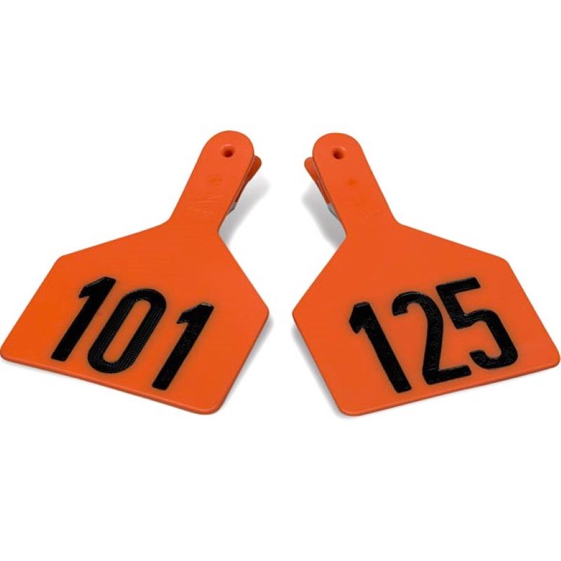 Z-Tag Cow Orange Ear Tags 101-125