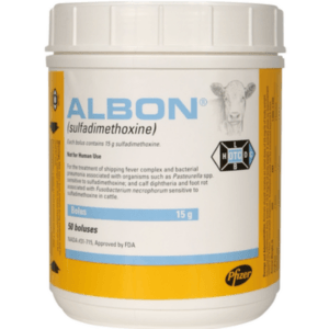 Zoetis Albon Cattle Bolus 15gm 50 ct