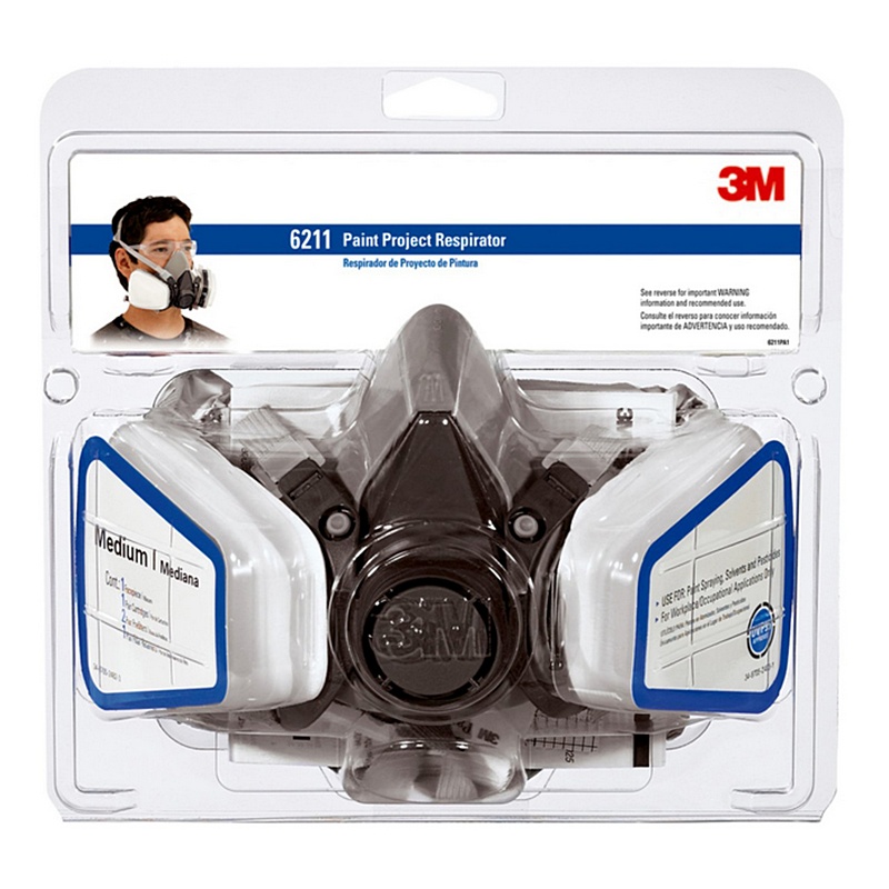 3M Dual Cartridge Paint Spray Respirator 6211PA1-A
