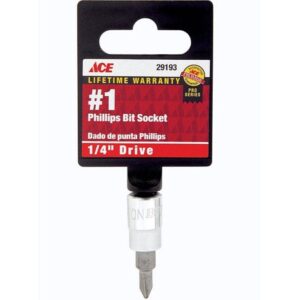 Ace #1 Phillips Bit Socket 1/4”