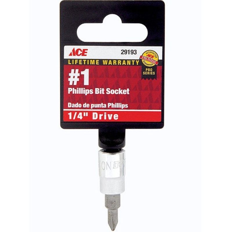 Ace #1 Phillips Bit Socket 1/4”