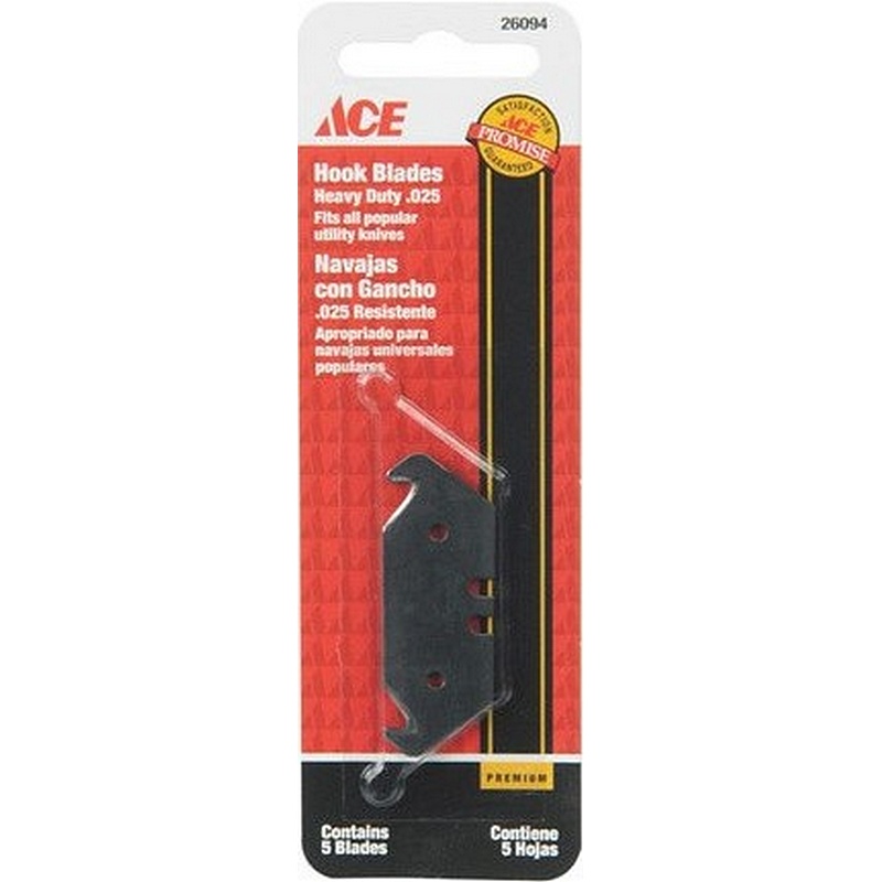 Ace Heavy Duty Hook Blades 5 ct