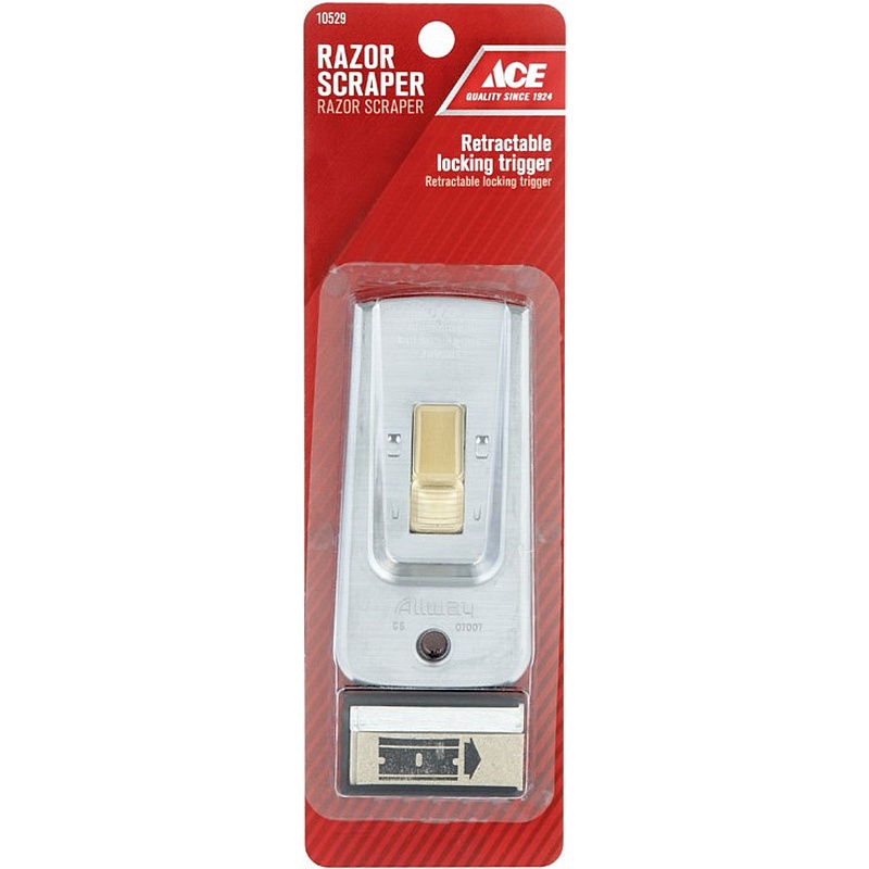 Ace Retractable Locking Trigger Razor Scraper