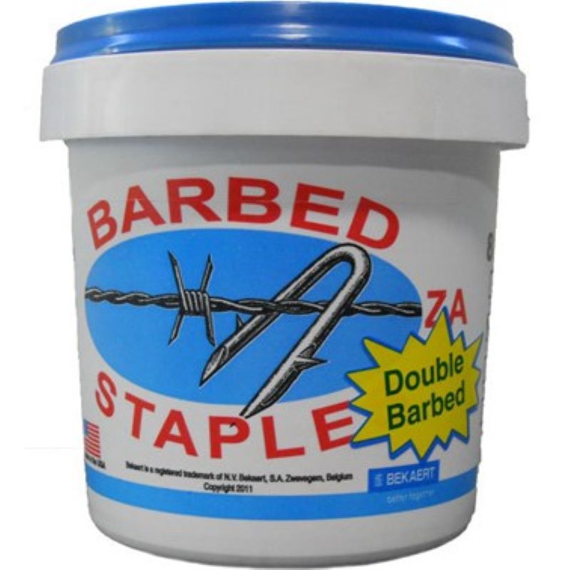 Bekaert Barbed Double Fence Staples 1.75 8 lb