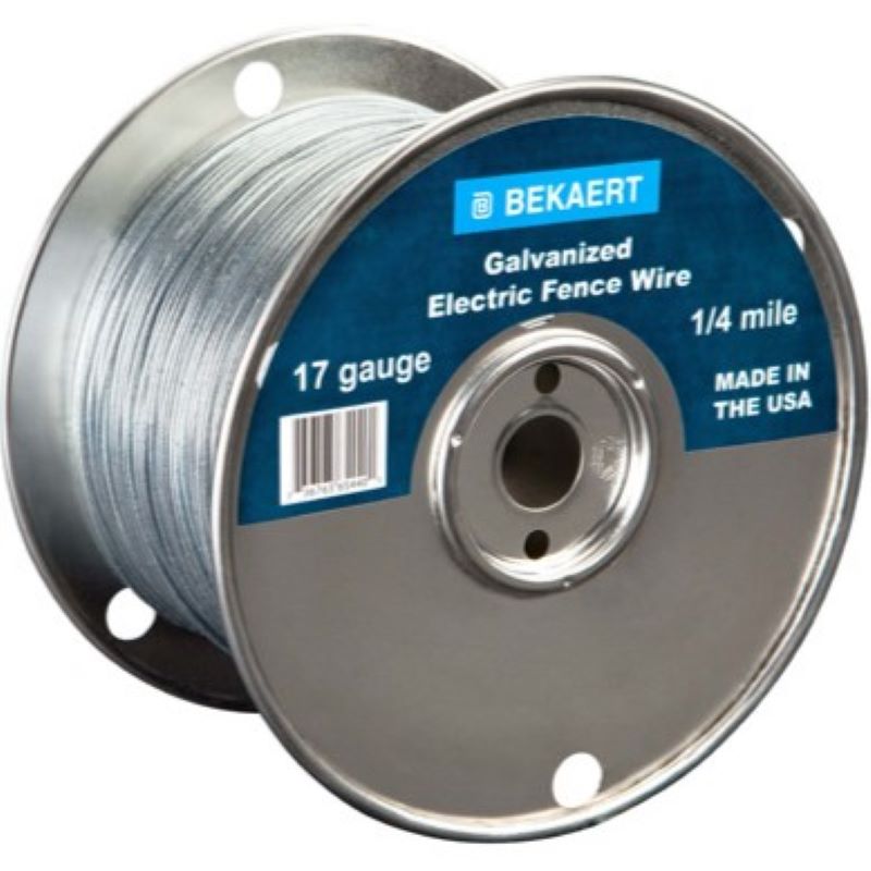 Bekaert Galvanized Electric Fence Wire 17ga 1320 feet
