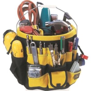 CLC 61 Pocket Bucket Tool Bag Organizer