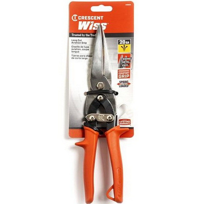 Crescent Wiss Long Cut Aviation Snips 10-1/2"