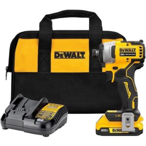 DeWalt Atomic 20V MAX Brushless Cordless Compact Impact Driver Kit 1/4”